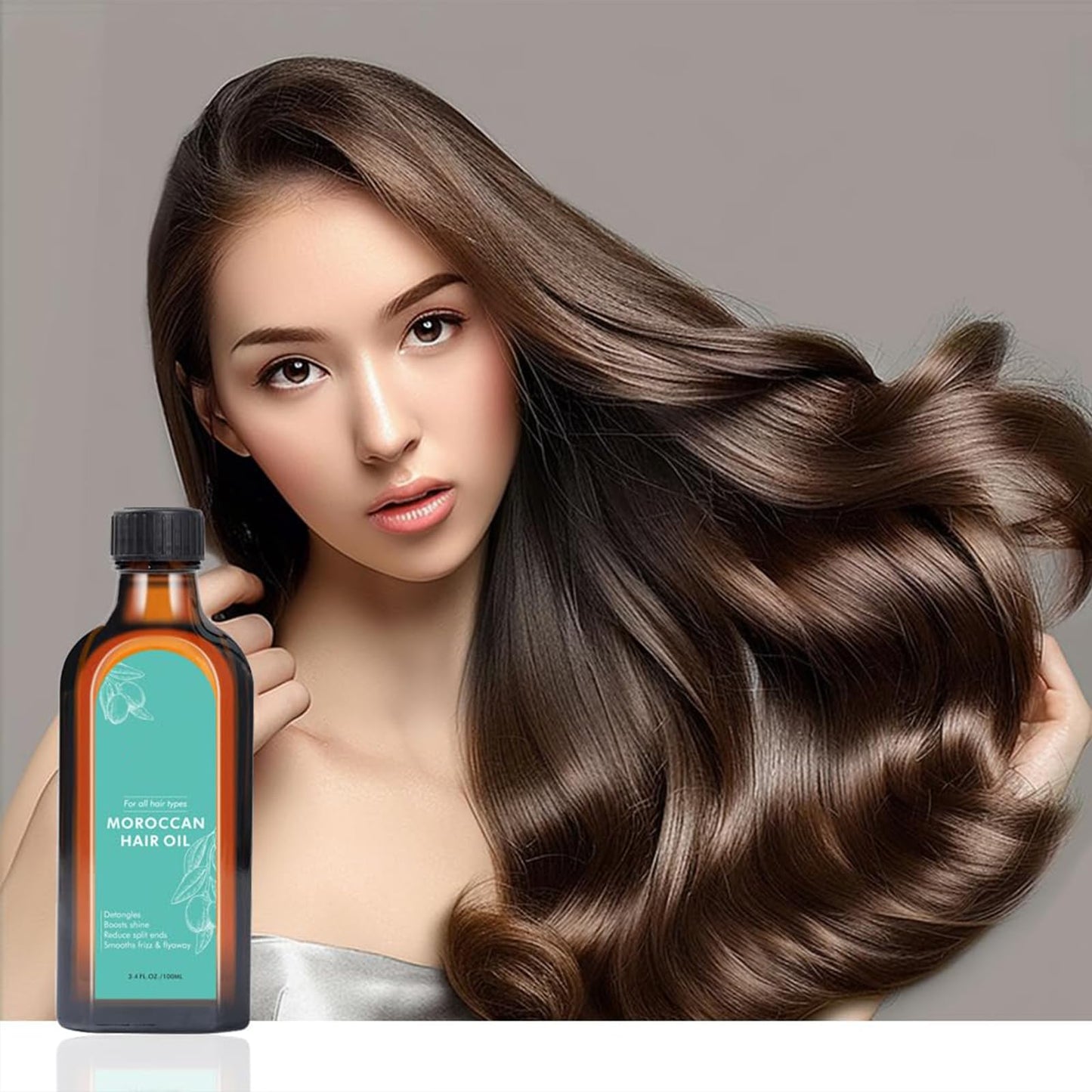 Fovcos Moroccan Argan Treatment Hair Oil for Luxurious Hair Care and Repair, Extra Strength Argan Treatment Hair Oil Treatment for Split Ends, Frizzy Hair and Flyaways (1, 100, Milliliters)