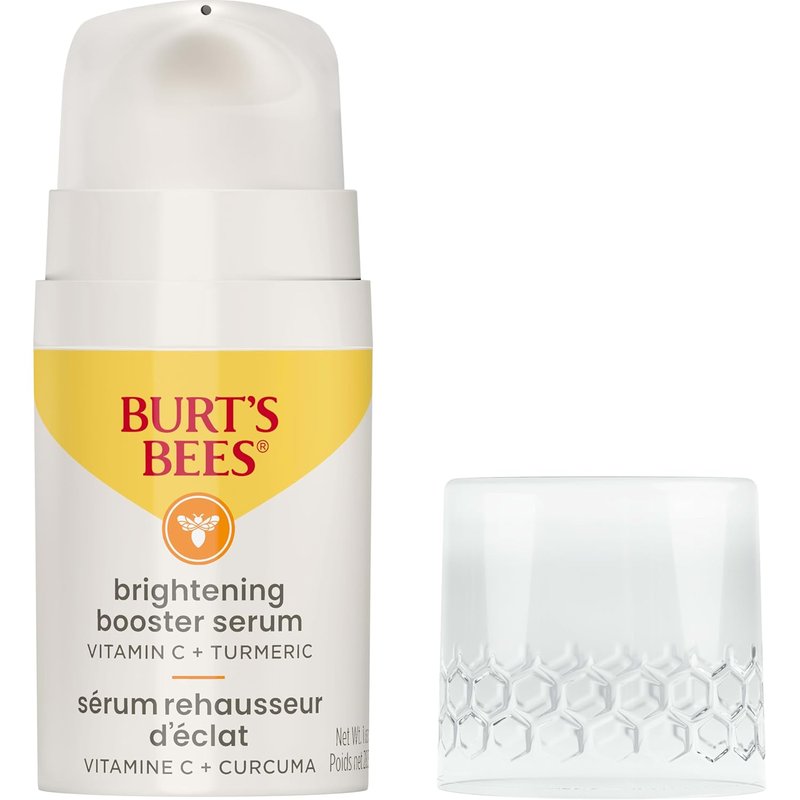 Burt's Bees Vitamin C Turmeric Facial Serum - Brightens Skin & Reduces Dark Spots | Lightweight & Hydrating (1 oz)