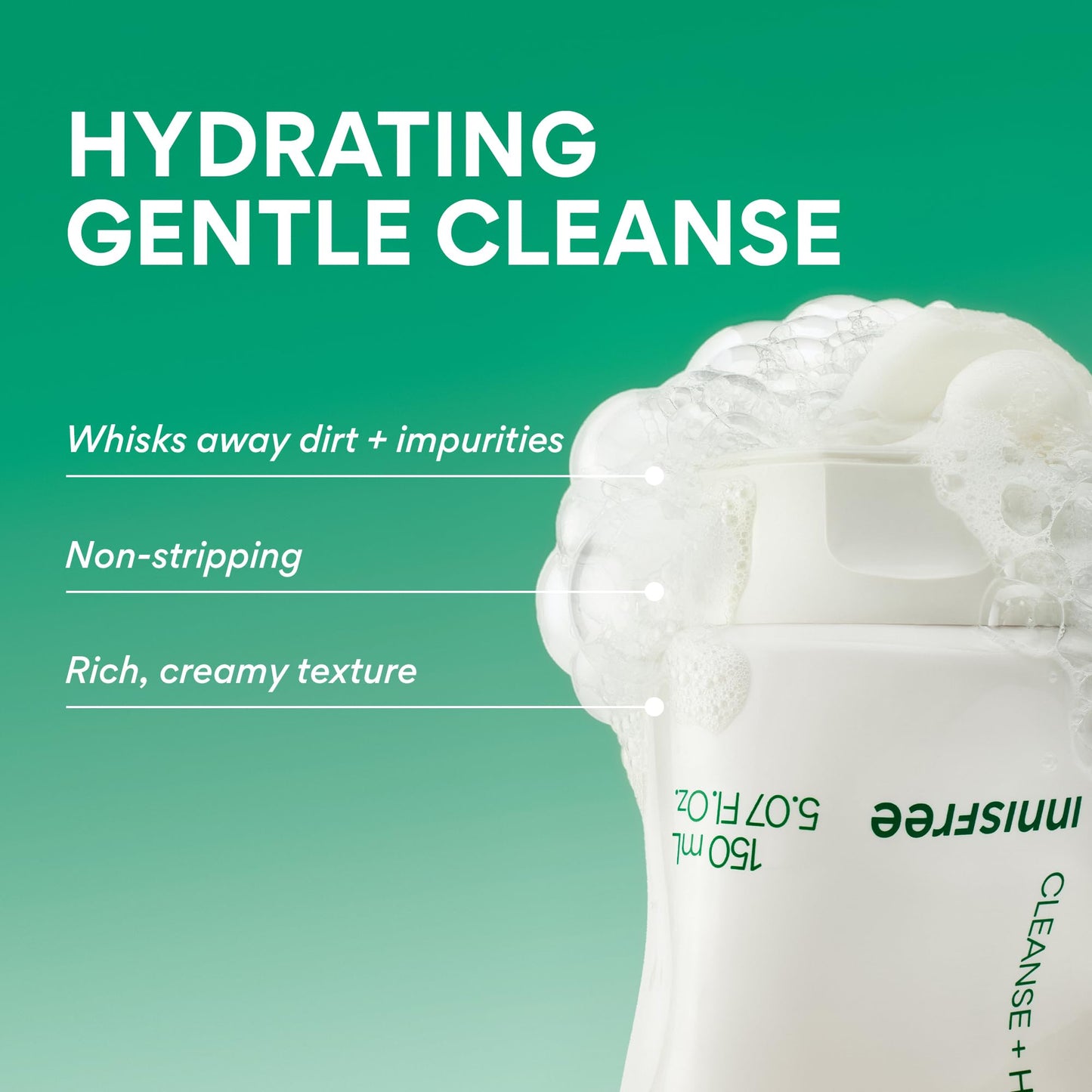 innisfree Green Tea Double Cleanse + Hydrate Trio | Korean Skincare Set with Hydrating Cleansing Oil, Face Wash, and Moisturizer | Gentle Lather | Sulfate-Free | Available in Gift Sets