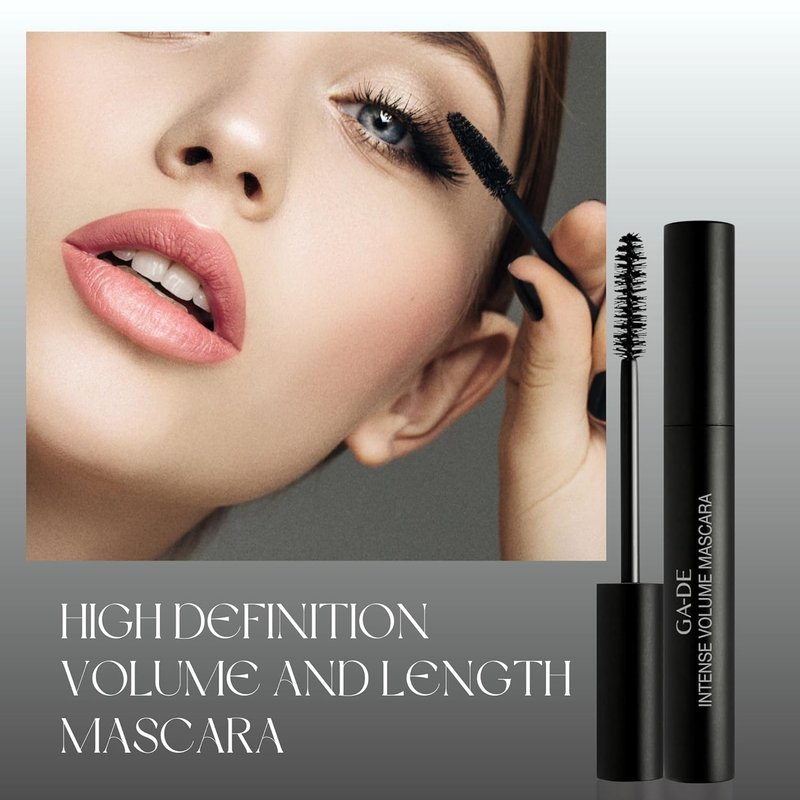 Intense Volume Mascara - Bold Black Formula for Dramatic Lashes | Long-Lasting Wear