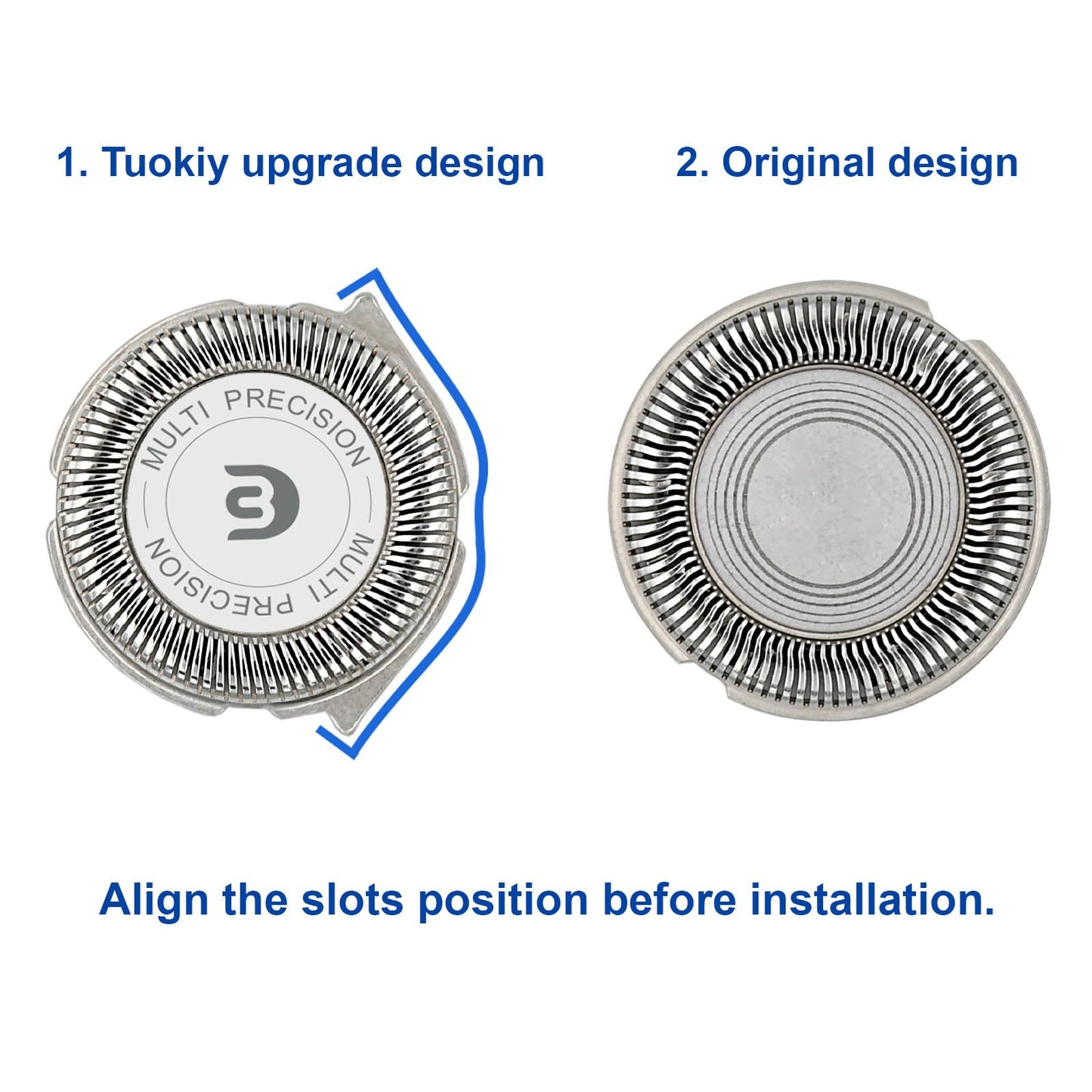 SH30 Replacement Heads for Phlips Norelco Shaver Series 1000, 2000, 3000