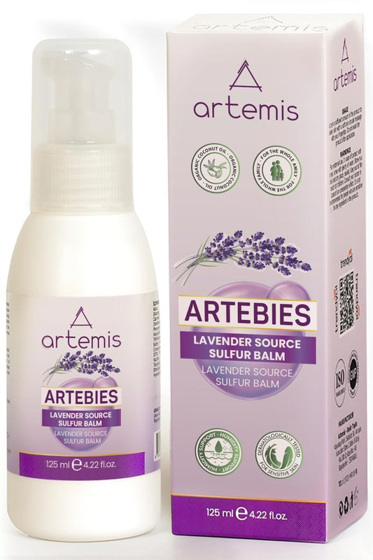 Lavender Sulfur Anti-Itch Cream 4.22 oz, Fast-Acting Relief for Itching Bug Bites Skin Irritations Redness, Cleanses Protects Restores Skin, Suitable for All Skin Types