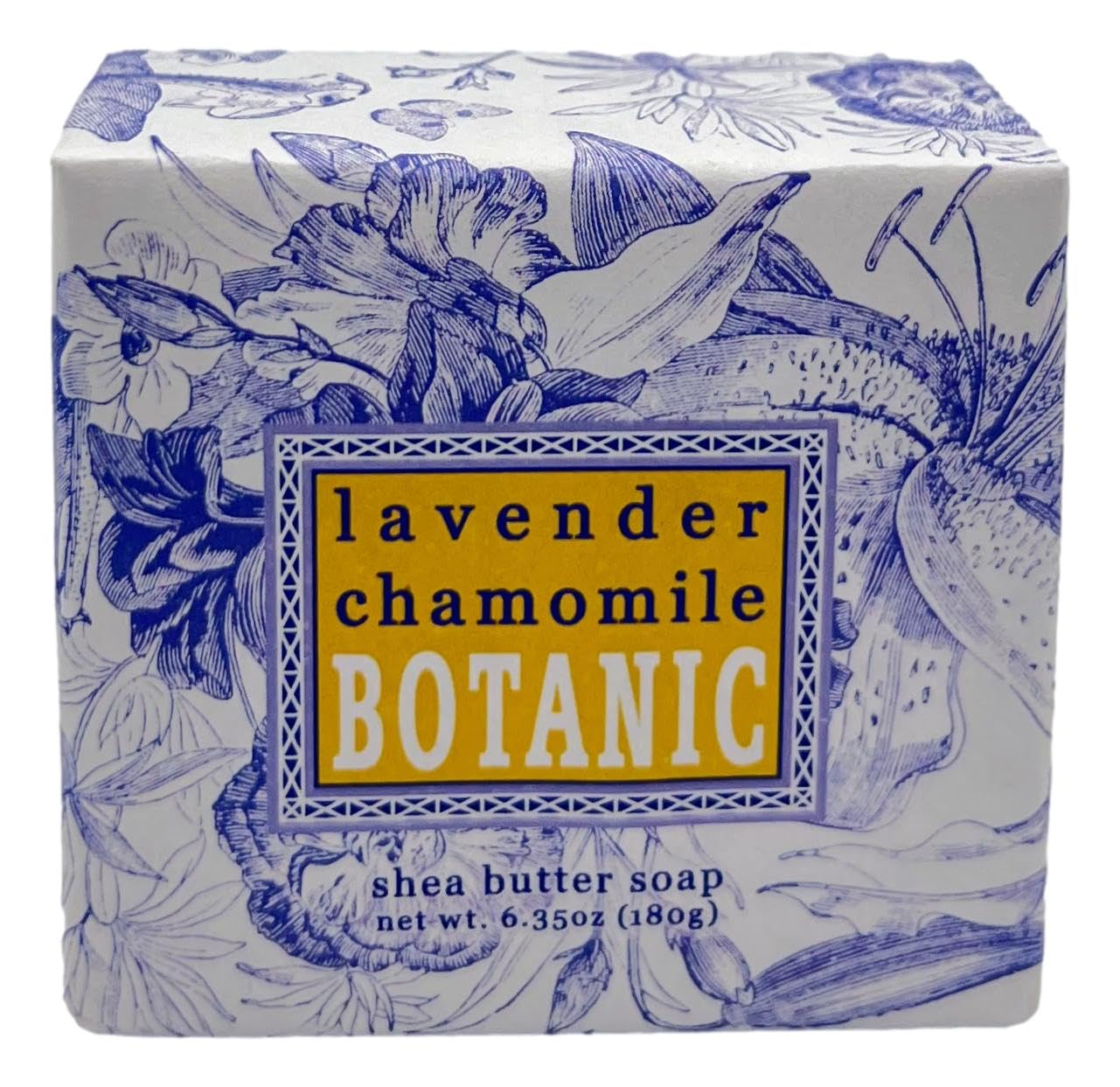 Greenwich Bay LAVENDER CHAMOMILE 3 Piece Beauty Gift Set of : BODY BUTTER, SPA SOAP, and DUSTING POWDER