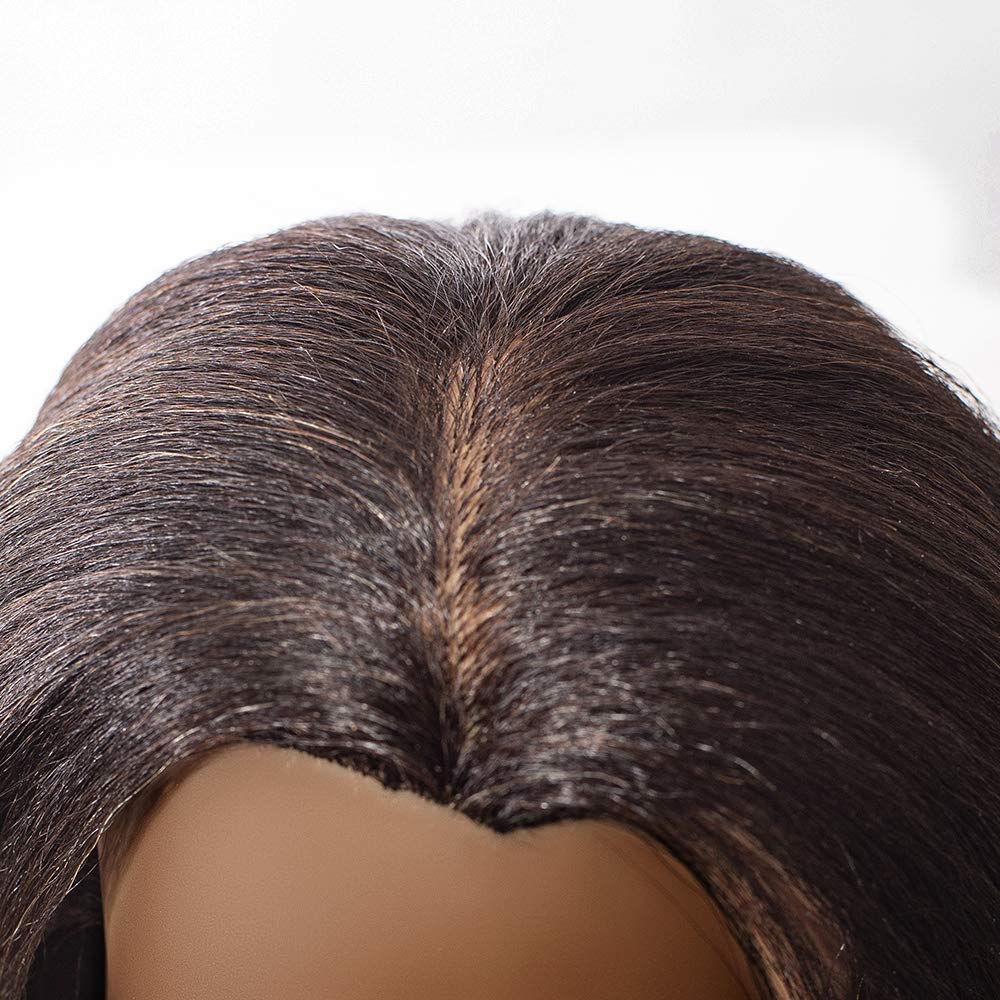 Real Hair Mannequin Head - 22"-24" Afro Fluffy Light Yaki Kinky Straight for Cosmetology | Black (#2)