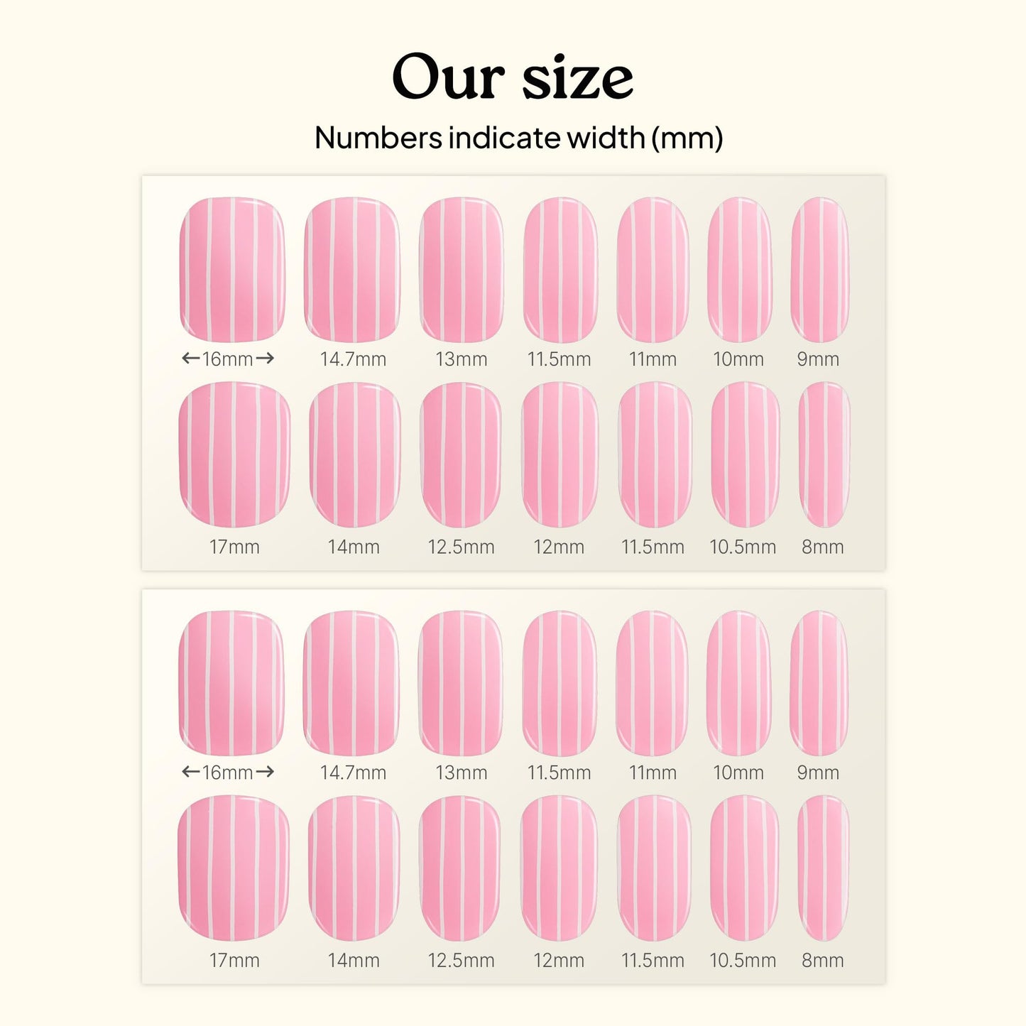 Heyhae Semi Cured Gel Nail Strips | No LED Lamp Needed |Pink, Valentines | Easy Apply & Remove, Salon Quality | Includes 28 Strips, 1 Prep Pads, Nail File & Wooden stick - Hey, Pink Road Trip