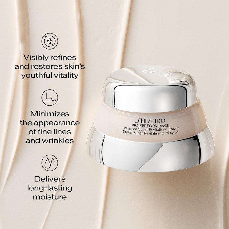 Shiseido Bio-Performance Advanced Super Revitalizing Cream - 50 mL - Anti-Aging Moisturizer - Reduces Appearance of Fine Lines & Wrinkles, Provides Long-Lasting Hydration