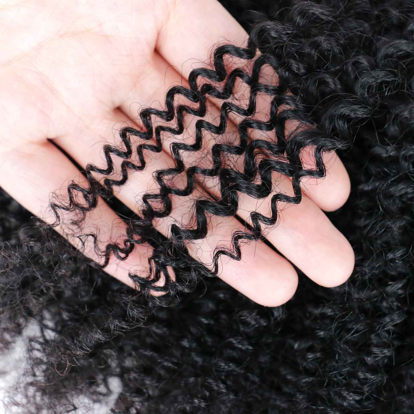 VIYAVIYA Afro Kinky Curly Human Hair 1 Bundles 100% Unprocessed Brazilian Virgin Human Hair Curly Weave 18 Inch 10A Hair Extensions Natural Color for Women