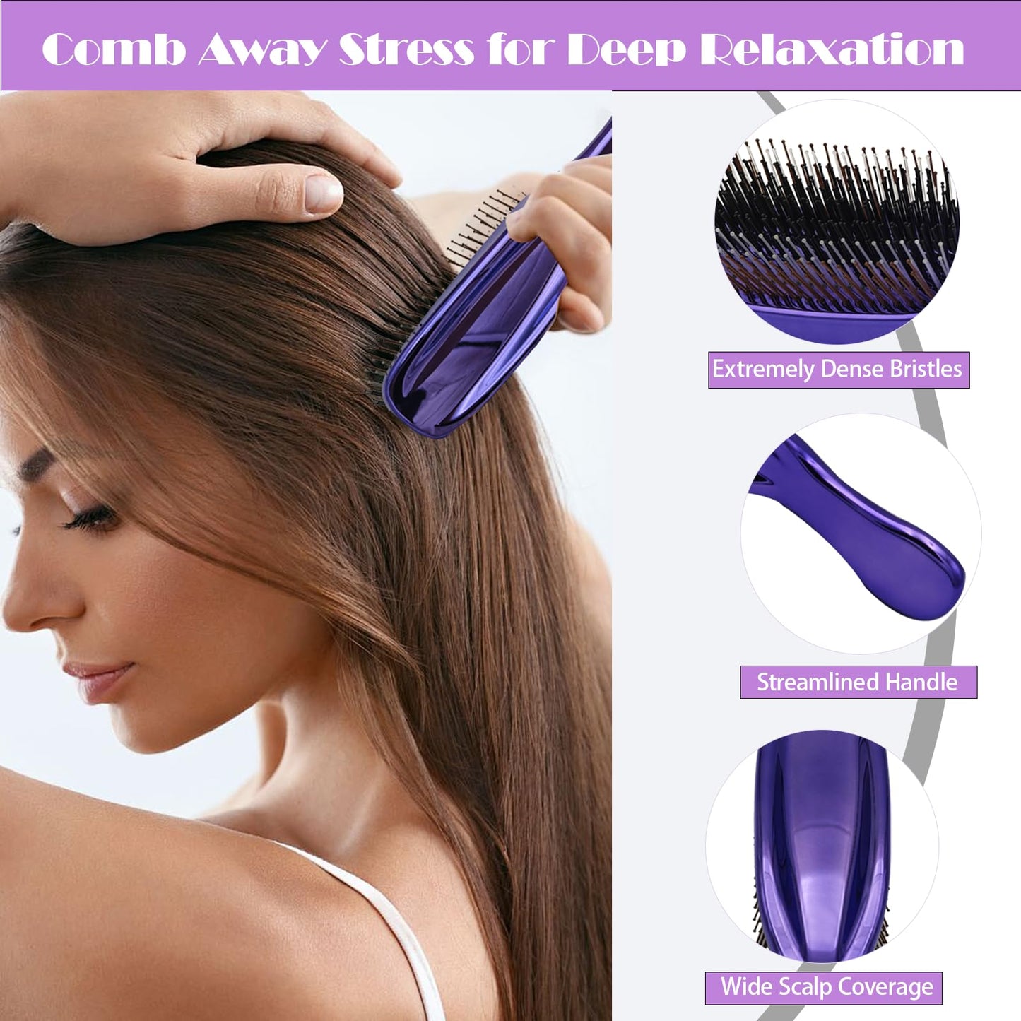 Self Care Gifts for Women, Birthday Gift Set Thinking of You Package Get Well Soon Gift Ideas Stress Relieve Relaxing Care Christmas Gift for Her Friends Mom Wife Bestie Gift Basket (Violet)