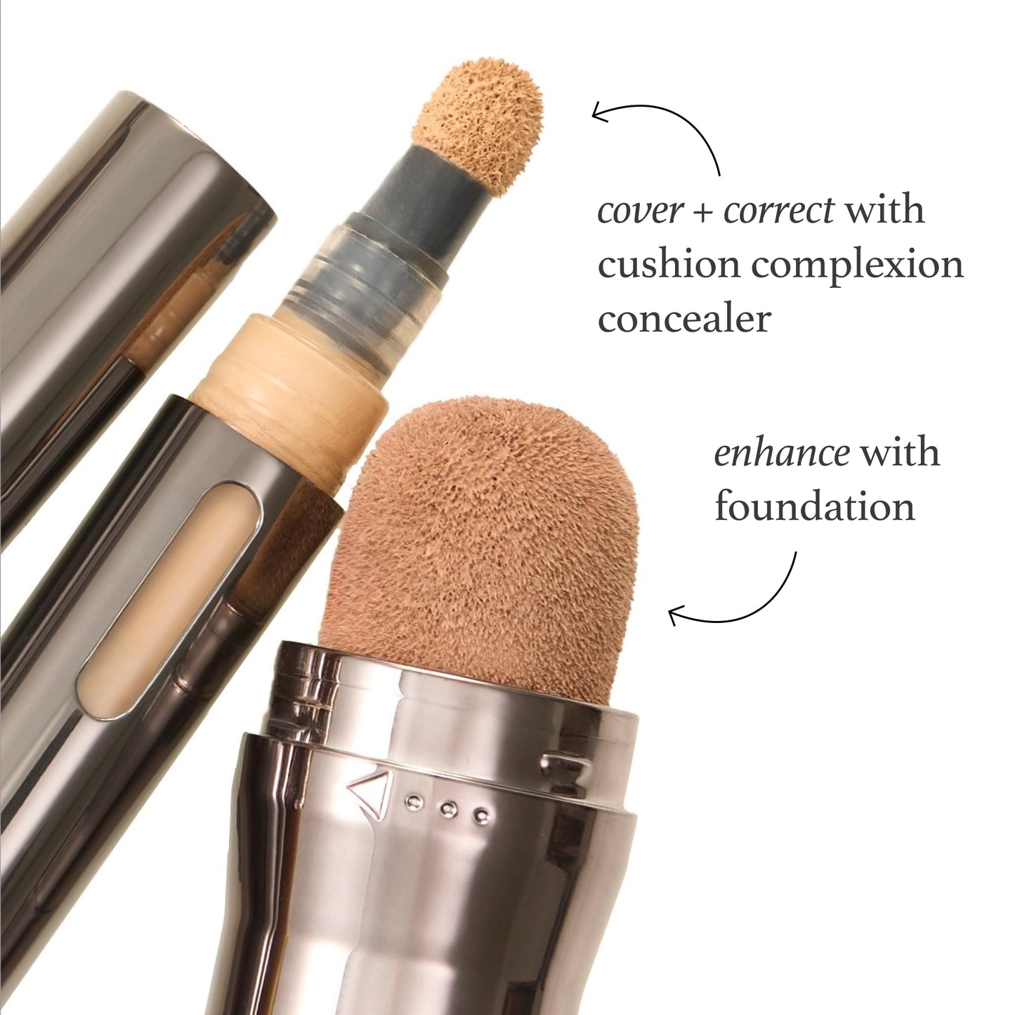 Julep Cushion Complexion Medium Coverage Foundation - Linen | Covers, Brightens & Evens Skin Tone | On-The-Go Cushion Applicator | Hyaluronic Acid, Vitamin B5 & E