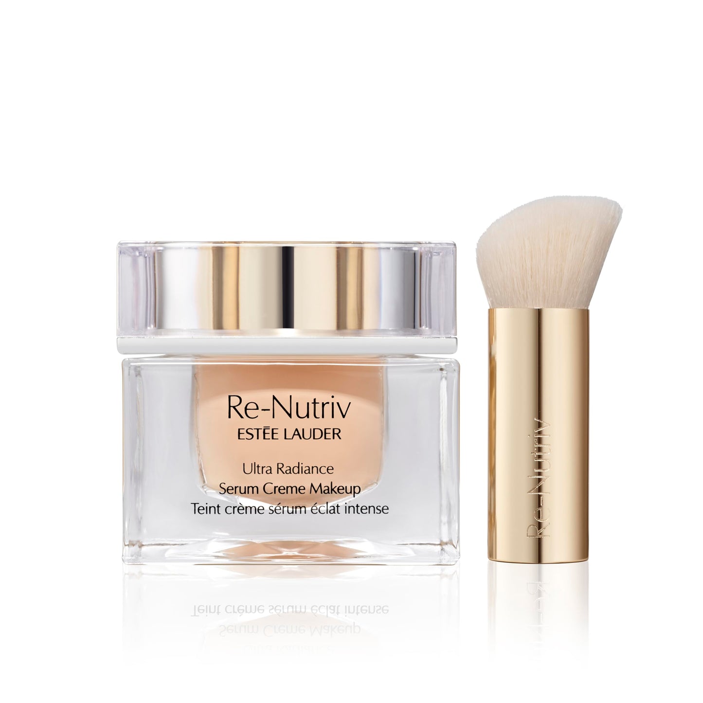 Estée Lauder Re-Nutriv Ultra Radiance Serum Creme Makeup | Luxury Foundation with Hyaluronic Acid | 12-Hour Wear & Hydration, 1 Fl Oz