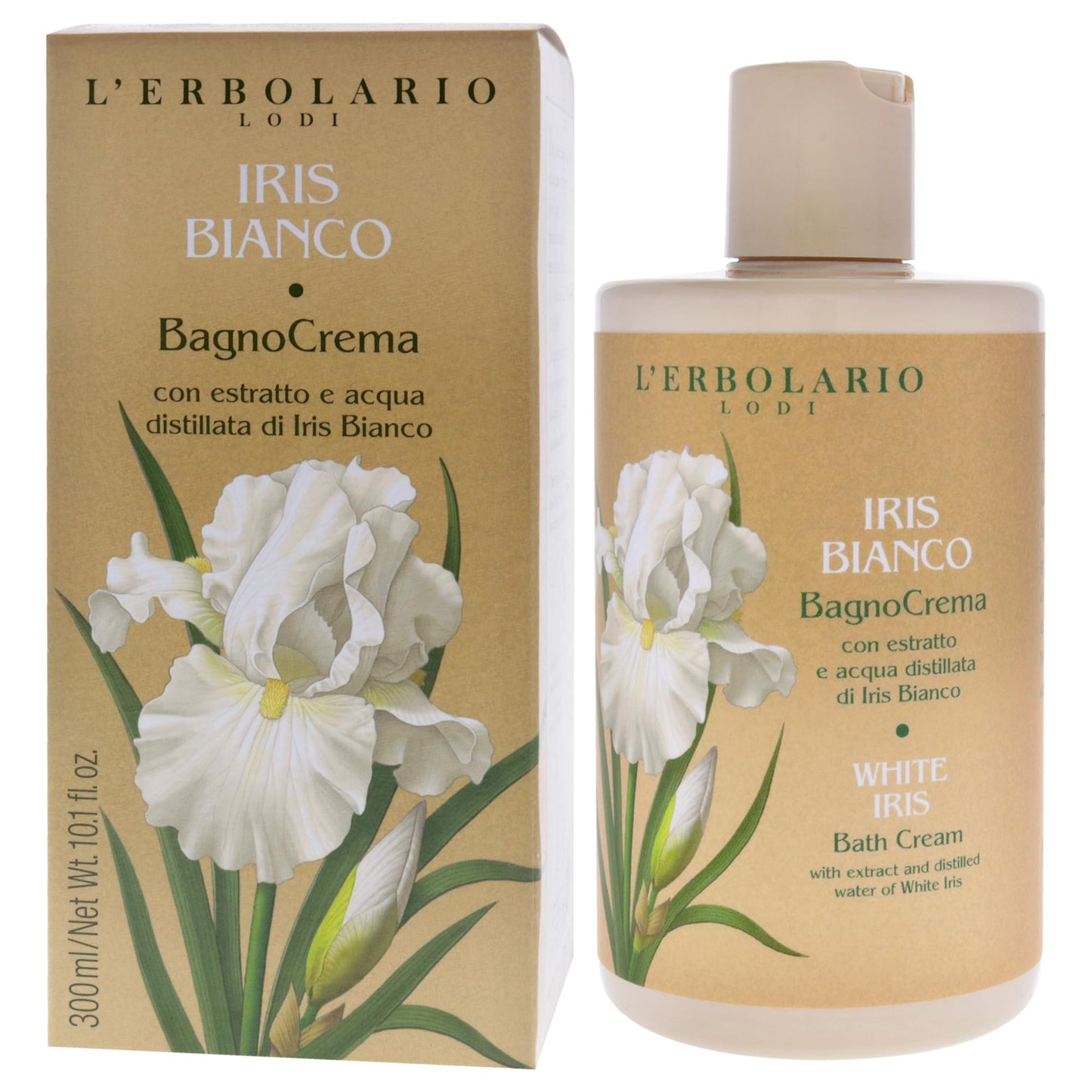 Bath Cream - White Iris by LErbolario for Unisex - 10.1 oz Body Cream