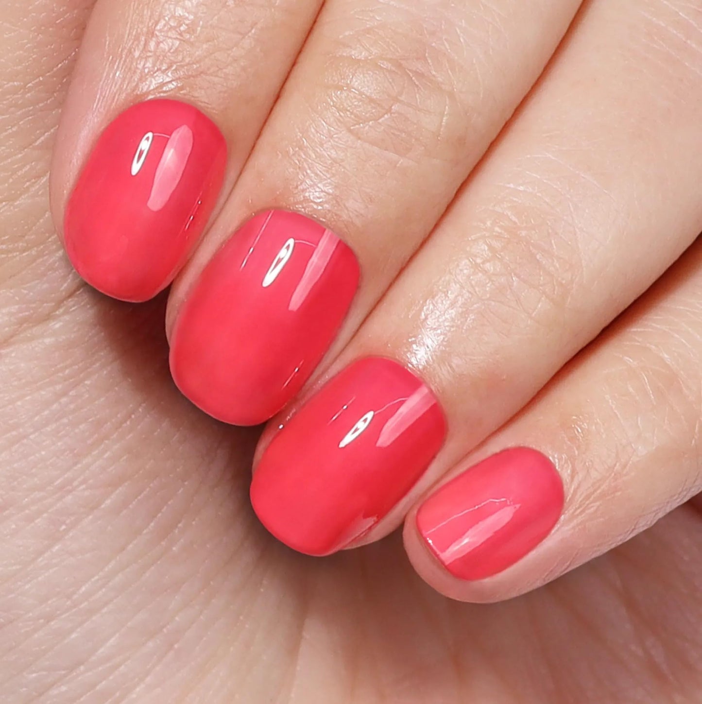 LONDONTOWN kur Perfecting Nail Veil, Nail Polish, #8 Sheer Poppy Red