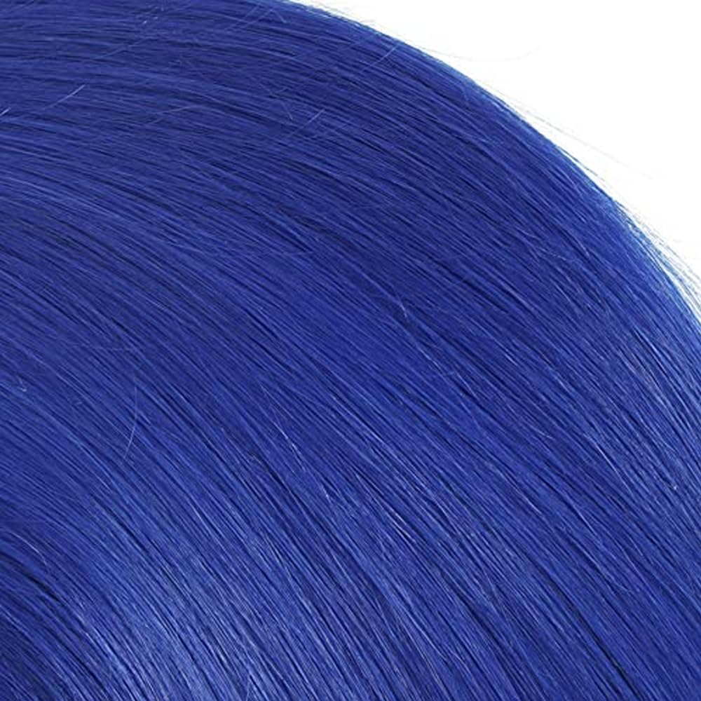 Pure Blue Bundles Human Hair Blue Straight 3 Bundles 24 26 28 inch Unprocessed Brazilian Virgin Human Hair Extensions 300g
