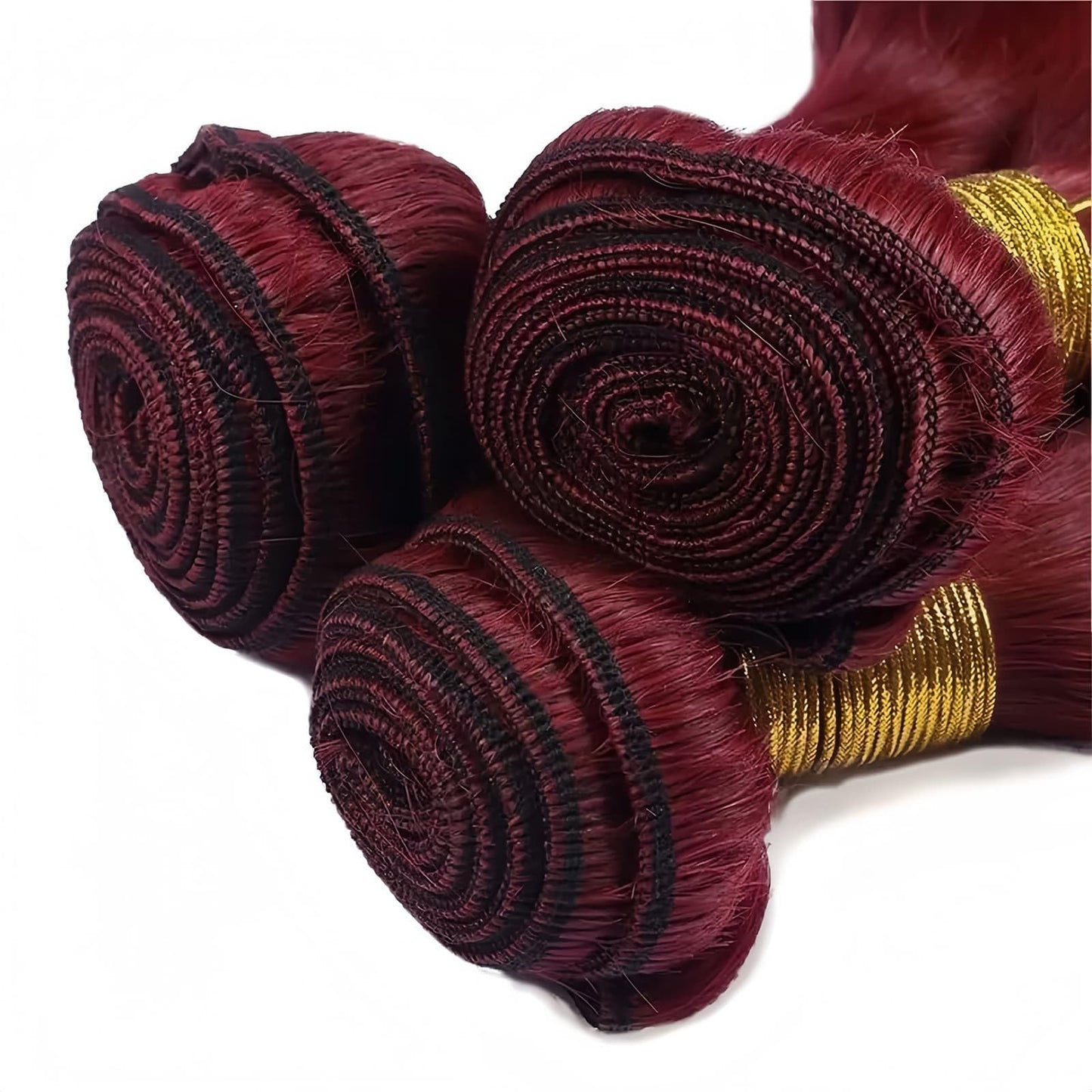 LUMWAV 99J Burgundy Body Wave Human Hair Bundles 10 12 14 Inch 3 Bundles Brazilian Virgin Remy Hair Extensions Weave Soft Bouncy Curly Sew In for Black Women