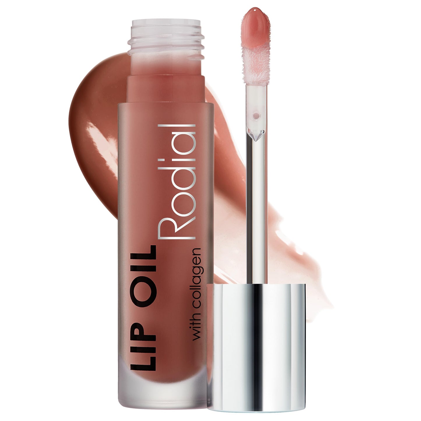 Rodial Plumping Collagen Lip Oil Wild Plum 0.13fl.oz, Vegan Collagen-Infused Lip Oil with Macadamia and Jojoba Oil, Deep Hydration for Fuller-Looking Pout, Ultra-Nourishing Formula for Silky Lips