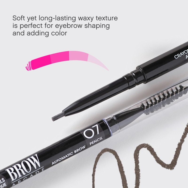Vivienne Sabó Brow Arcade Eyebrow Pencil – Micro Definer with Brush for Cool-Toned Hair, Smudge-Proof Color and Longwear Shape Enhancement, Shade 07 Ash Brown, 0.035 oz