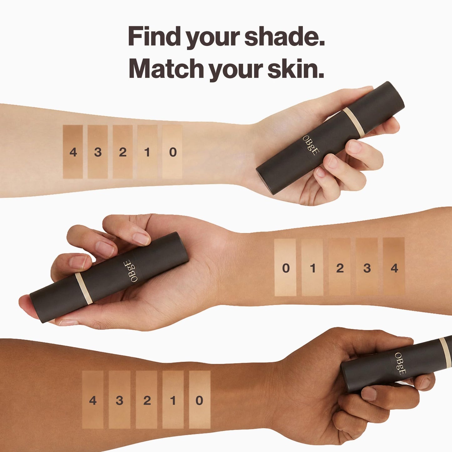 OBgE Natural Cover Foundation #25 (Sand, 0.5oz) - Stick Foundation with Brush for Flawless Skin Tone Correction and Coverage. Long-Lasting Wear for Daily Use.