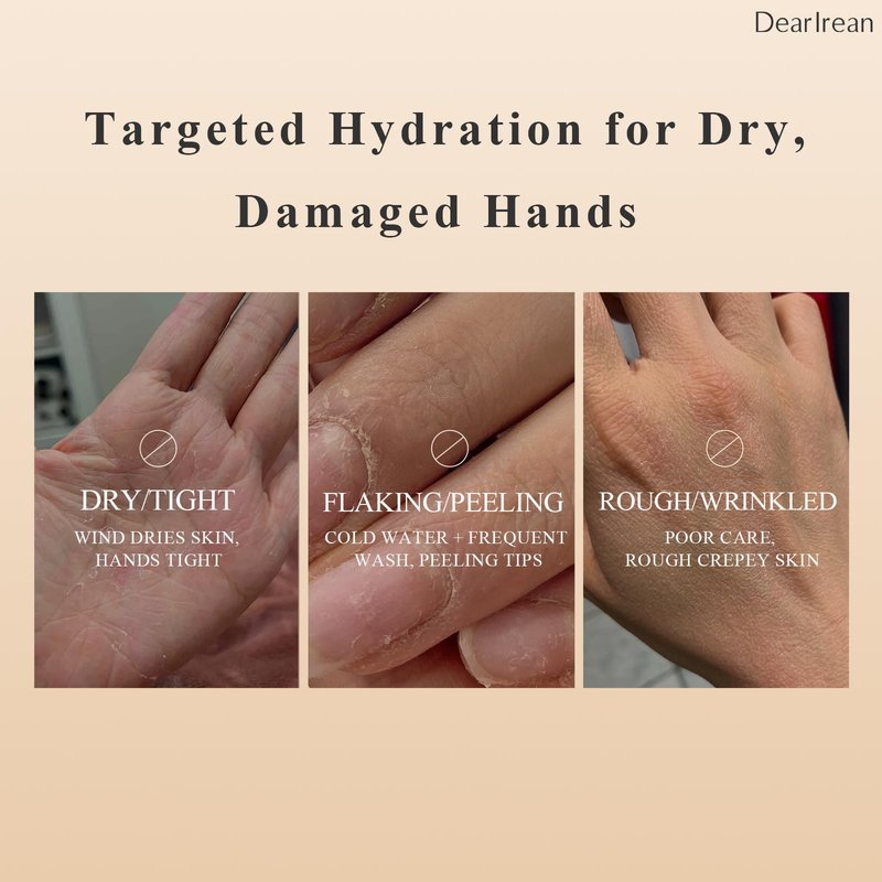 Dear Irean Hand Cream Gift Set for Women, Moisturizing Hand Lotion for Extremely Dry Cracked Hands Skin, 5PCS Mini Travel Size Natural Scented Hand Lotion Bulk, Women Lotion Gift Sets (4.23 Fl.Oz.)
