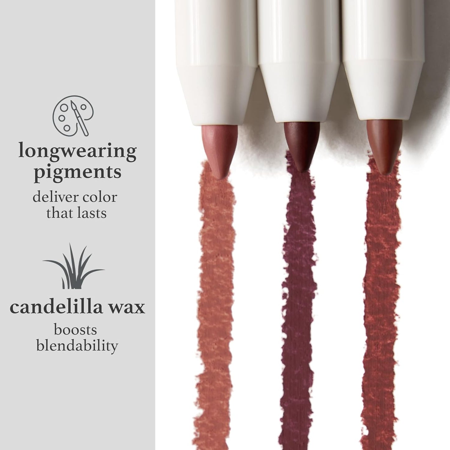 Retractable Creamy Long-Lasting Lip Liner - Brown Tinted Velvet Mauve | Perfect for All-Day Wear