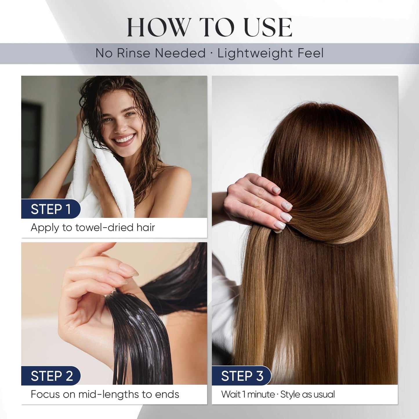 Split End Mender, Leave-In Hair Serum, Repair & Seal Split Ends, Helps Reduce Breakage-Related Hair Shedding, Anti-Frizz Leave-In Serum with Flaxseed Extract & Keratin for Dry, Damaged Hair (70ml)