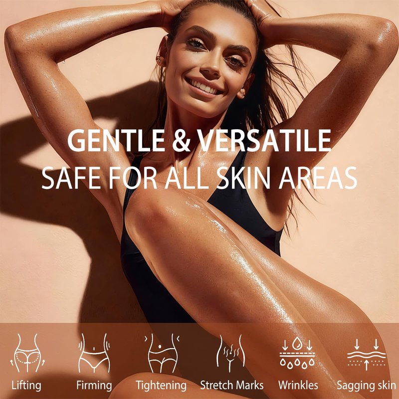 CHEOKINGBA Body Firming Oil: Fast Absorbing Firming & Hydrating Skin Care with Jojoba, Grapeseed & Geranium Oils, Vitamin E | 3.4 Fl Oz Moisturizing Treatment Oil for Tightening After Shower