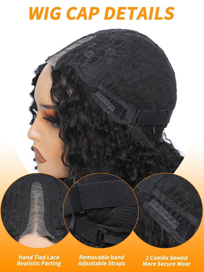 TENACOO Highlight Brown Glueless Curly Wig Dark Brown Mix Light Deep Wave Synthetic Lace Front Wig 24 Inch 4x1 Lace Closure Ombre Brown Long Curly Wigs for Black White Women