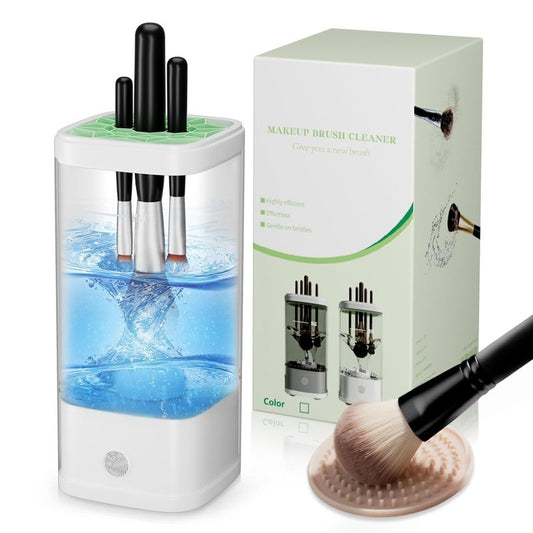 Electric Makeup Brush Cleaner - 9000 RPM Automatic Cleaning Machine | Waterproof for Brushes & Sponges