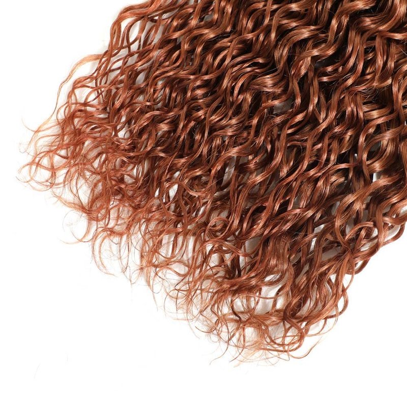 14 16 18 Inch Brown Bundles Human Hair Color 30 Bundles Brown Human Hair Water Wave Bundles Real Unprocessed Hair Wet And Wavy Weave Bundles