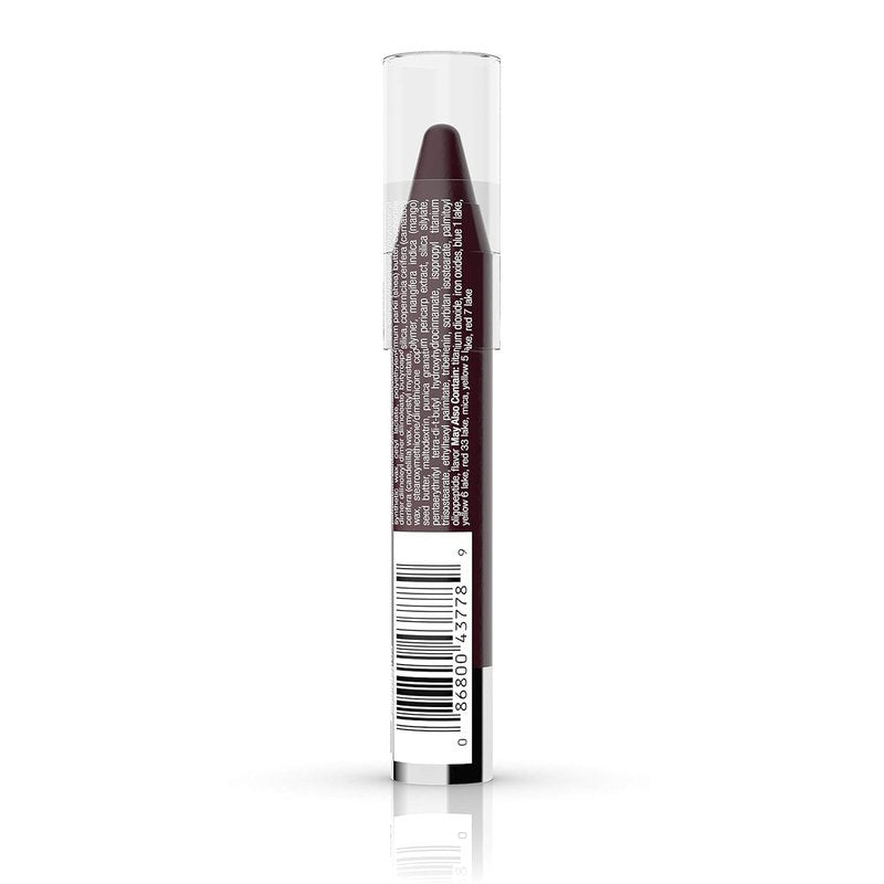Neutrogena MoistureSmooth Color Stick - Moisturizing Lipstick with Shea Butter & Fruit Extracts | 180 Deep Plum, 0.011 oz (Pack of 2)