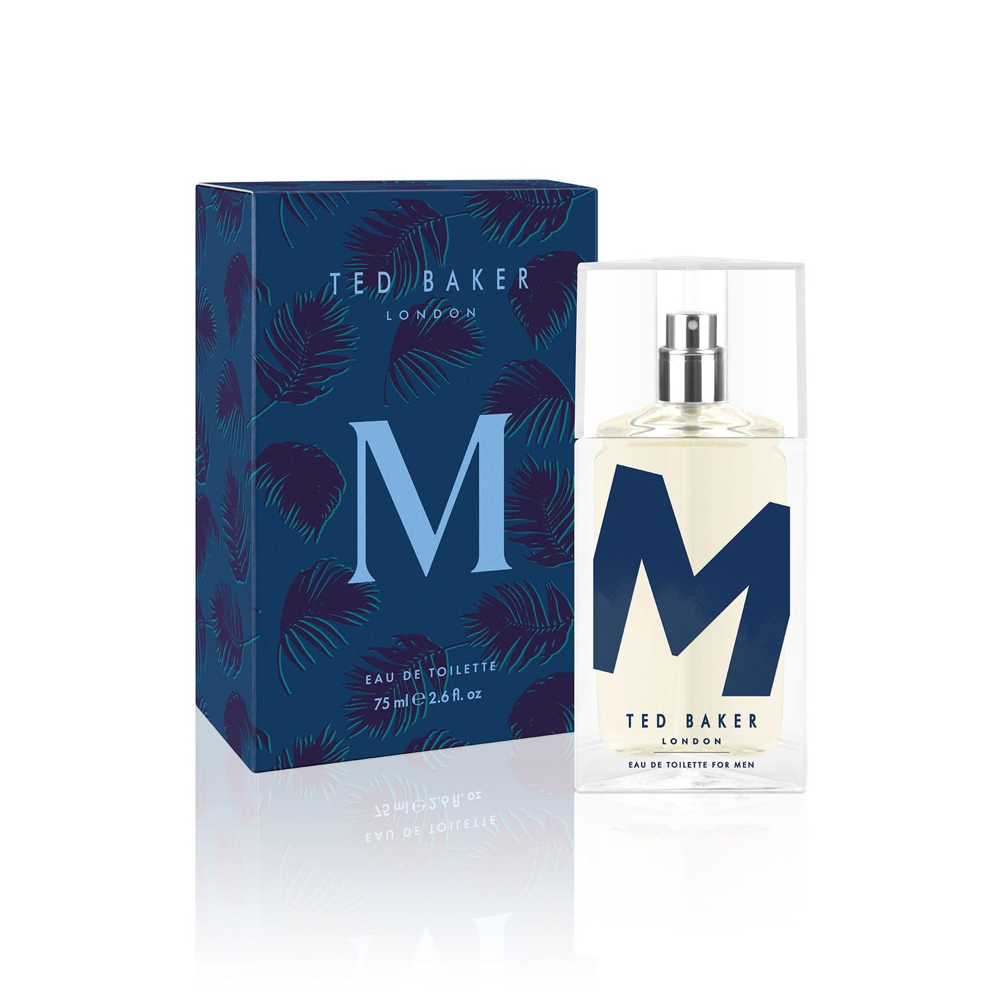 Ted Baker M Eau de Toilette Duo Pack for Men & Teens, Fresh Citrus Spicy Cologne, Long-Lasting Fragrance Set Mandarin, Bergamot, Black Pepper, Amber, Musk 2 x 2.5 fl oz Each