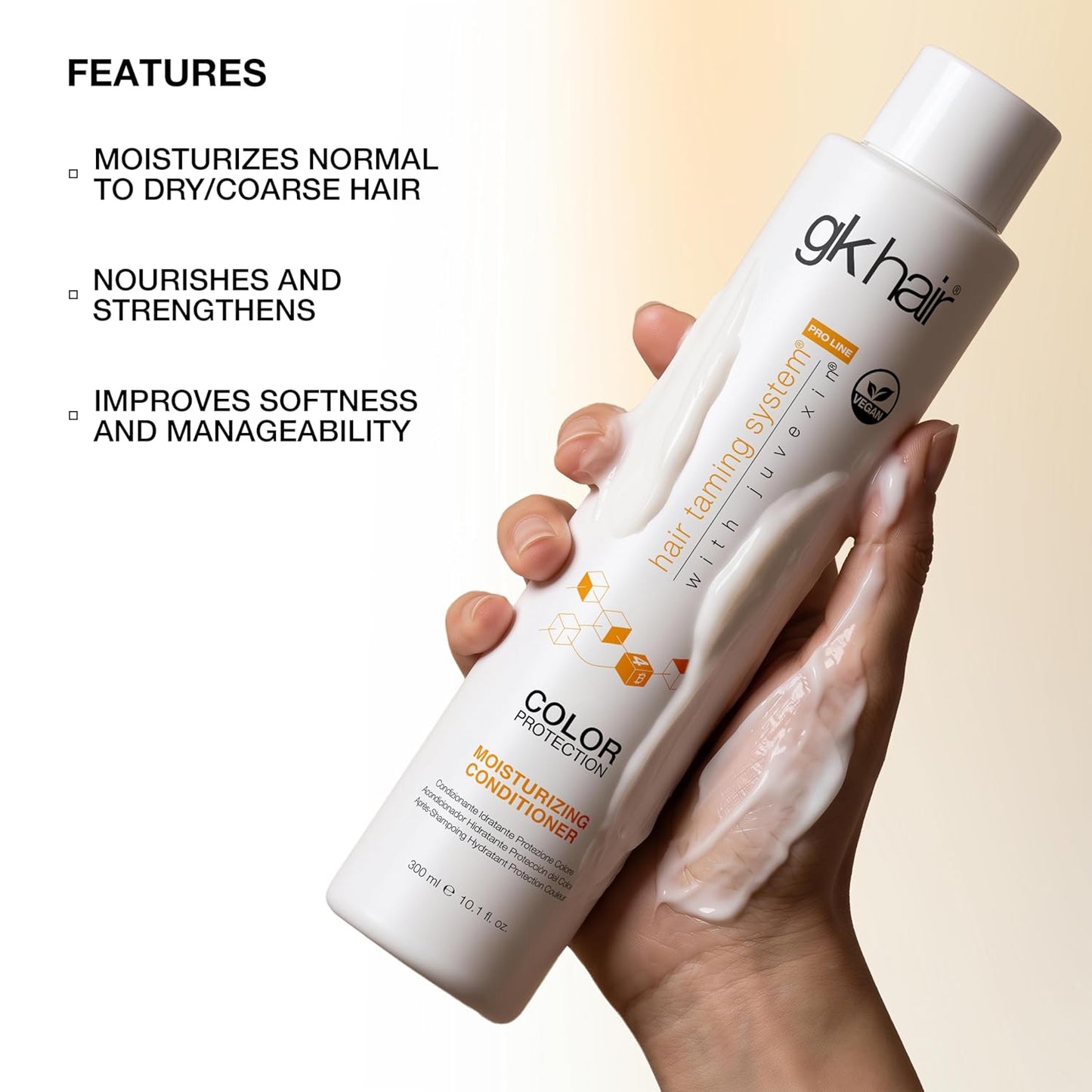 GK HAIR Hydrate Moisturizing Conditioner - Deep Conditioning for Dry, Damaged Colored Hair | 10.1 Ounce