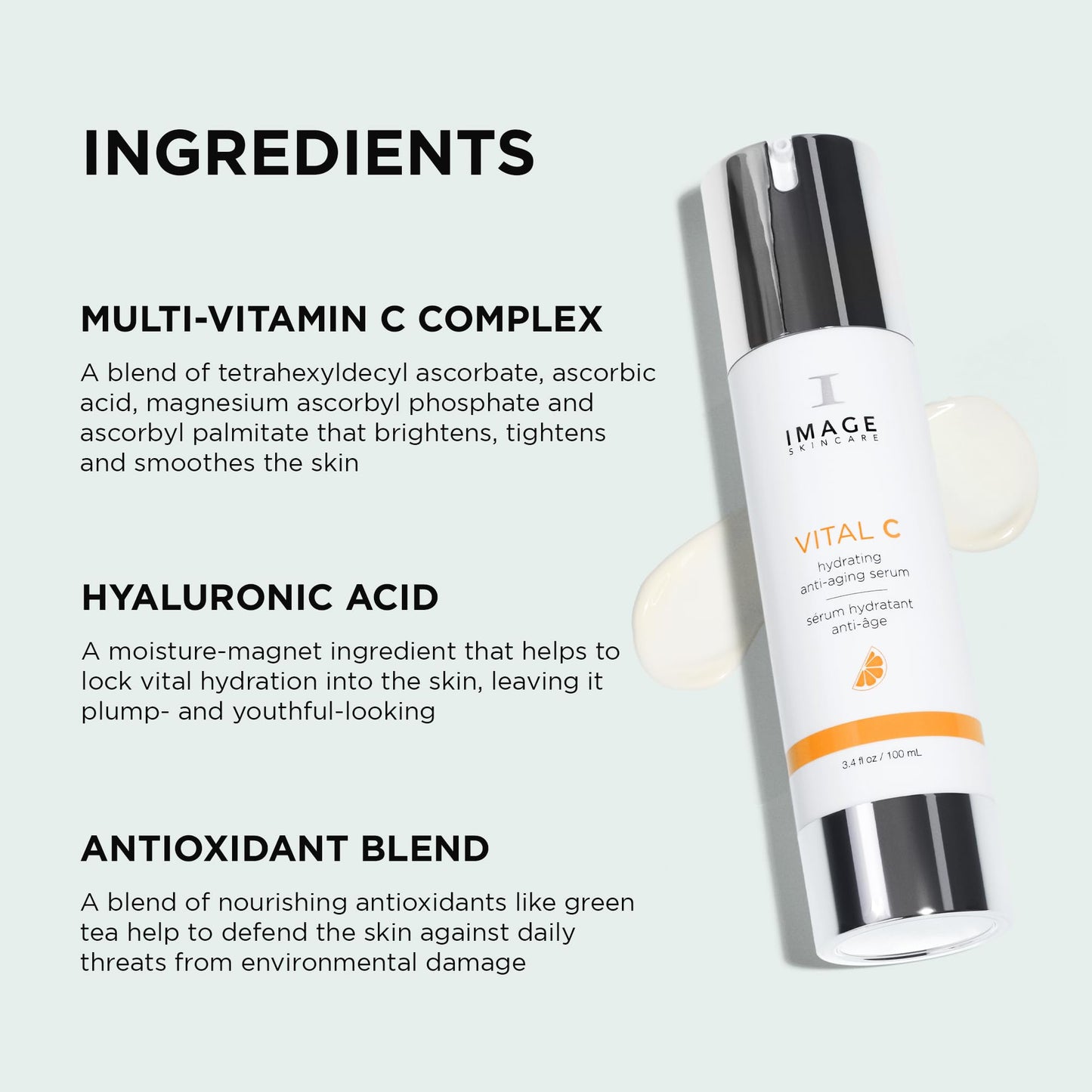 IMAGE Skincare, VITAL C Hydrating Serum, with Potent Vitamin C to Brighten, Tone and Smooth Appearance of Wrinkles, 3.4 fl oz