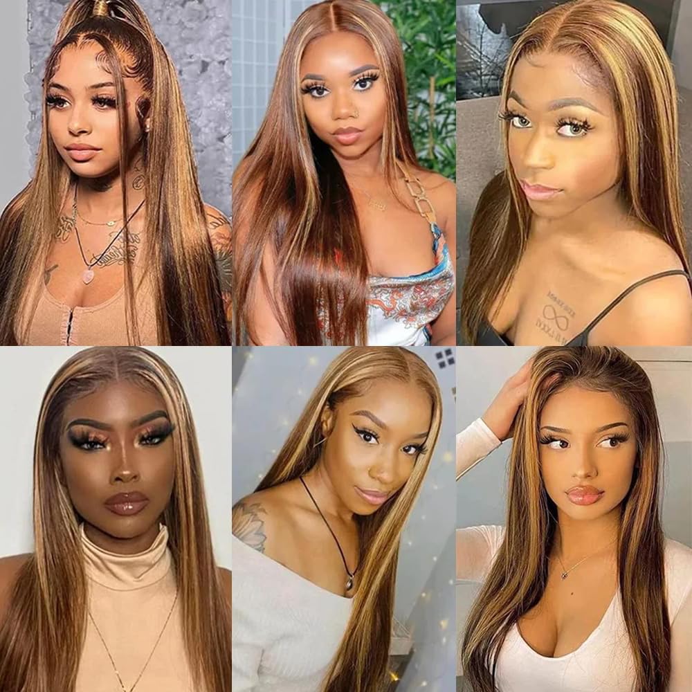 Highlight Honey Blonde Human Hair Bundles - Silky Soft Remy Straight Hair | 14, 16, 18 Inch