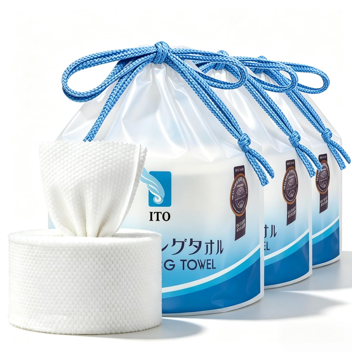 ITO Face Towels, Ultra-Soft & Extra Thick Cleansing Towels for Sensitive, Dry & Oily Skin, Facial Tissue, Makeup Remover Disposable Towels (70 Count (Pack of 3))