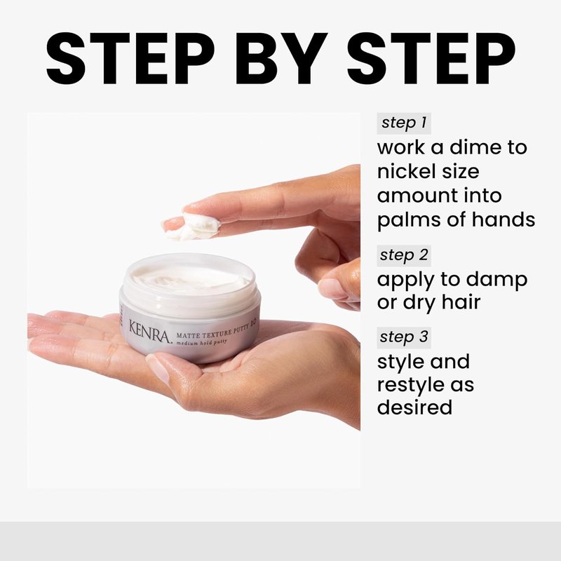 Kenra Matte Texture Putty 10 - Medium Hold Hair Styler for All Hair Types | Flexible Matte Finish & Moisture Replenishment