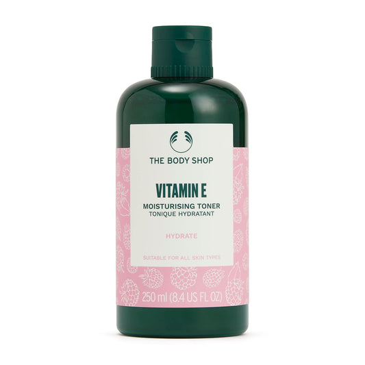 The Body Shop Toner | Facial Cleanser, Vegan Skincare 250 ml / 8.4 oz (Vitamin E)