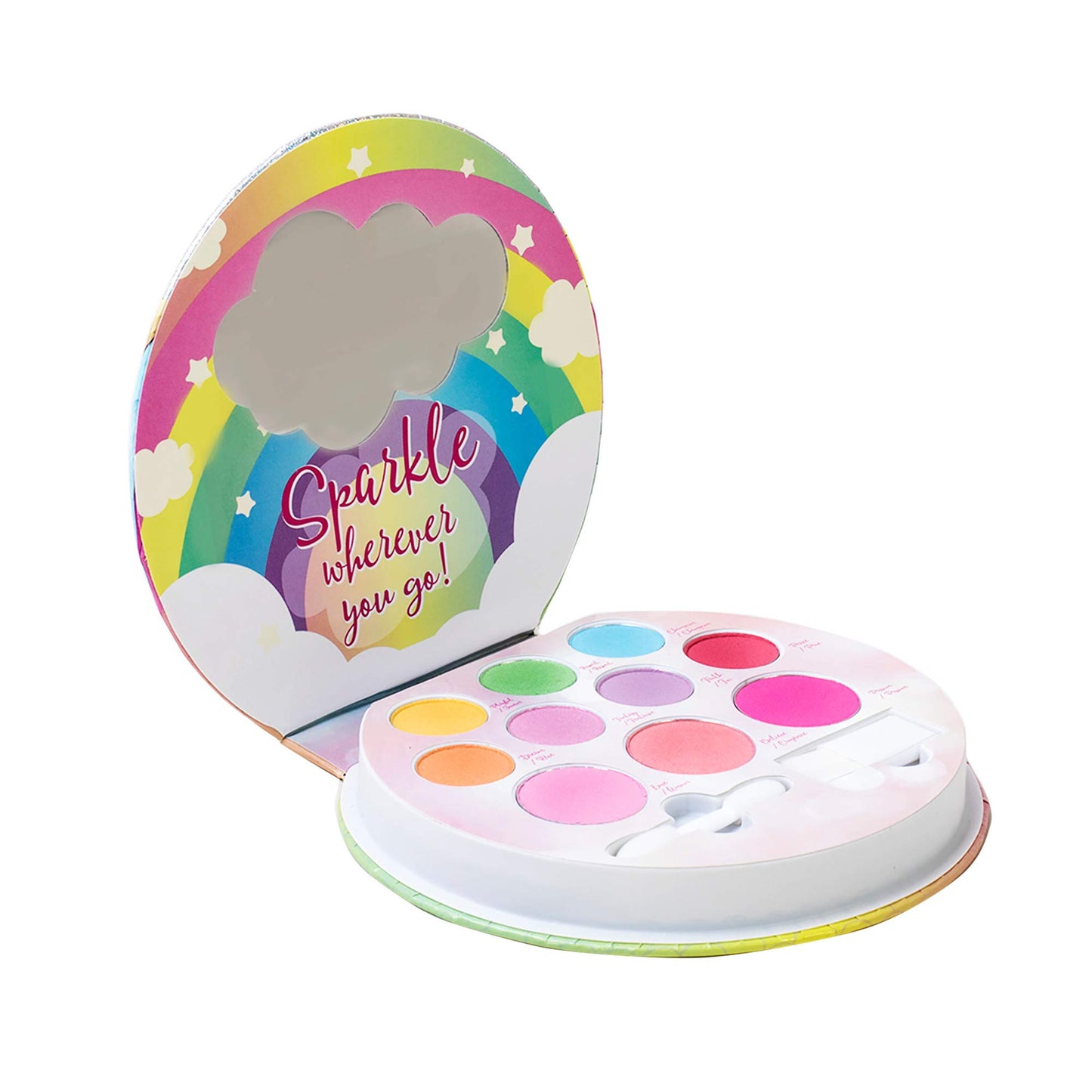 Lip Smacker Unicorn Palette Eyeshadow Makeup & Sparkle Shine 0.34oz Lip Gloss Gift Set for Girls
