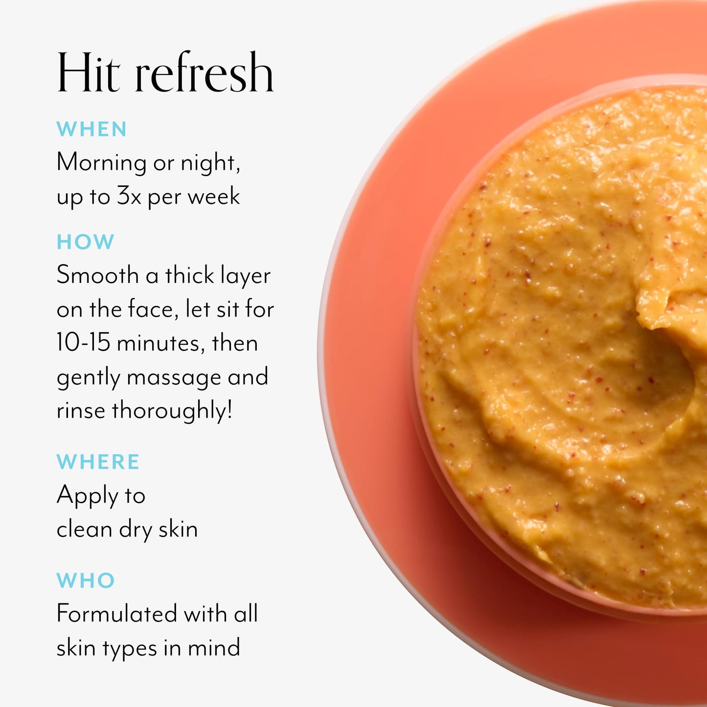 Bliss Pumpkin Powerhouse & Resurfacing Enzyme Mask - 10% AHA Pumpkin Blend with Prebiotics and Hyaluronic Acid for Smooth, Glowing Skin - Vegan, Clean, Cruelty-Free (1.7 Oz)