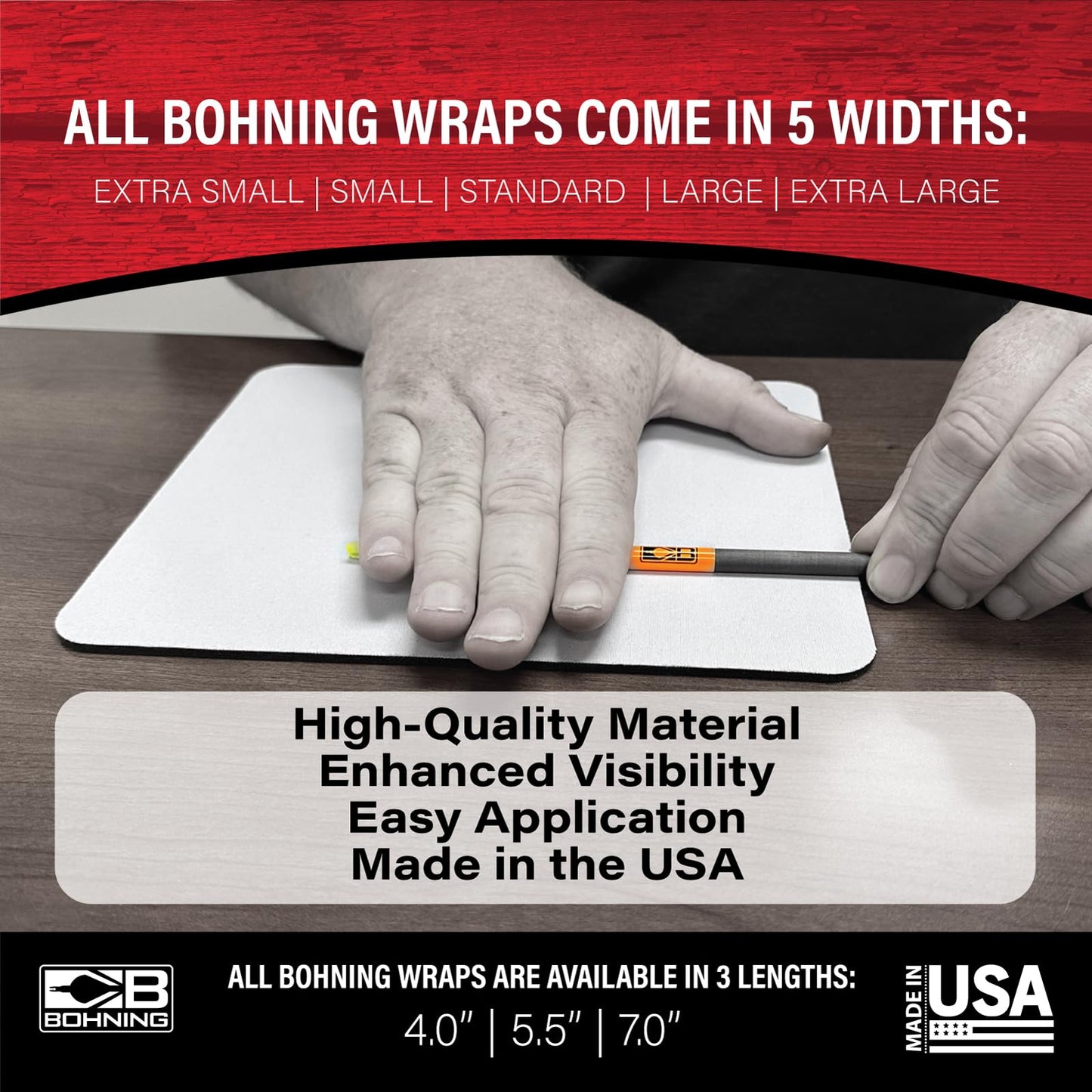 Bohning 5.5" Solid Arrow Wraps, X-Small, White