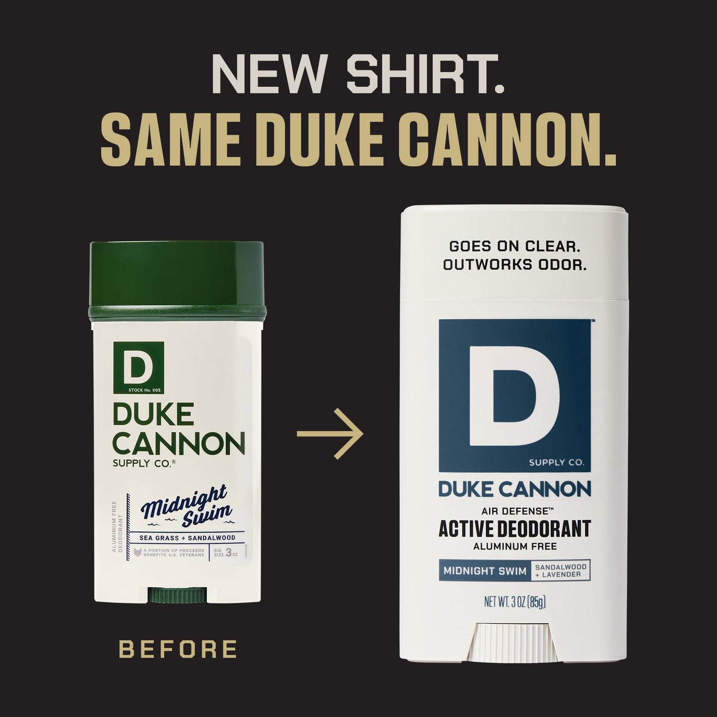 Duke Cannon Supply Co. Anti-Perspirant Deodorant for Men 3 oz. Sawtooth, 2 Pack - Unique Masculine Scent, Odor Control & Soothe Skin