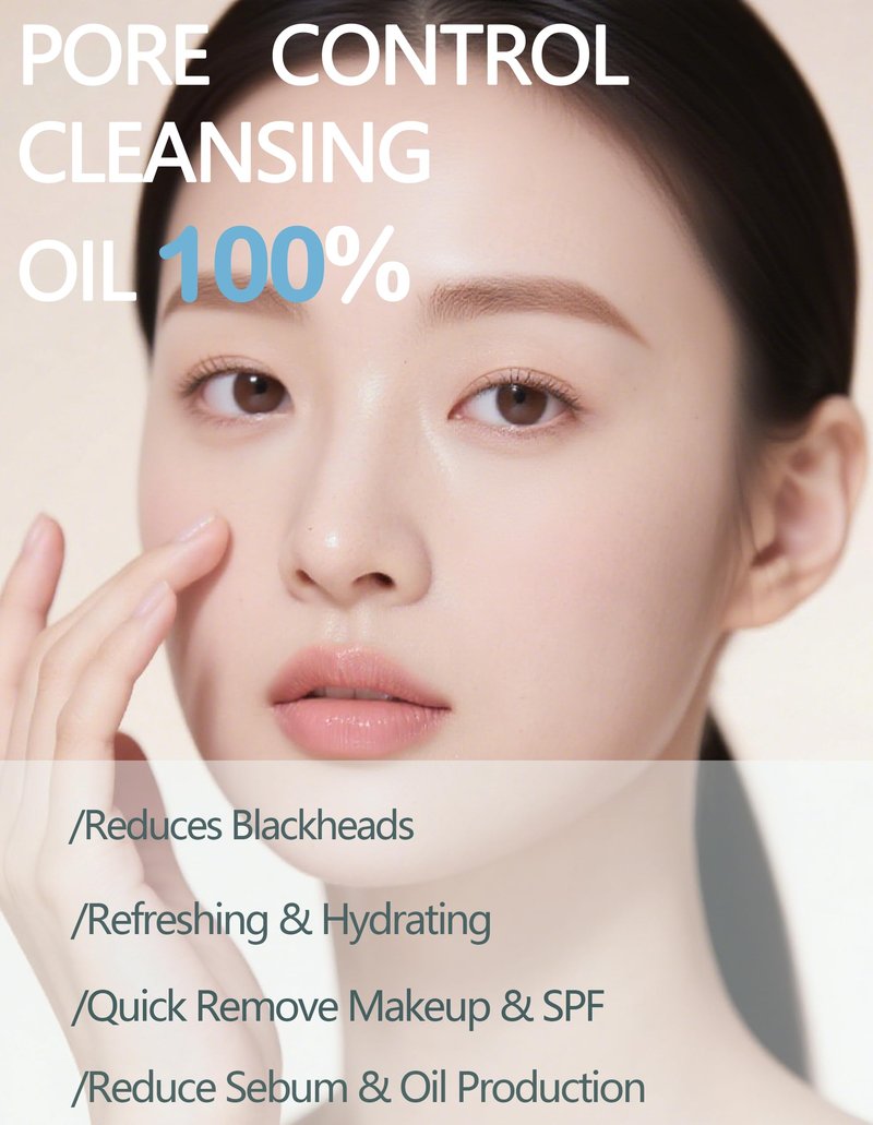 Okerker 60PCS Mini Cleansing Oil, Individually Face Makeup Pore Cleansing, Speedy & Deep & Gentle Face Cleanser, Camellia Facial Oil Cleanser, Travel Size Makeup Remover