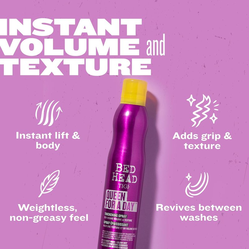 TIGI Bed Head Volumizing Hair Spray - Thickening & Texturizing for Fine Hair | 10.5 oz