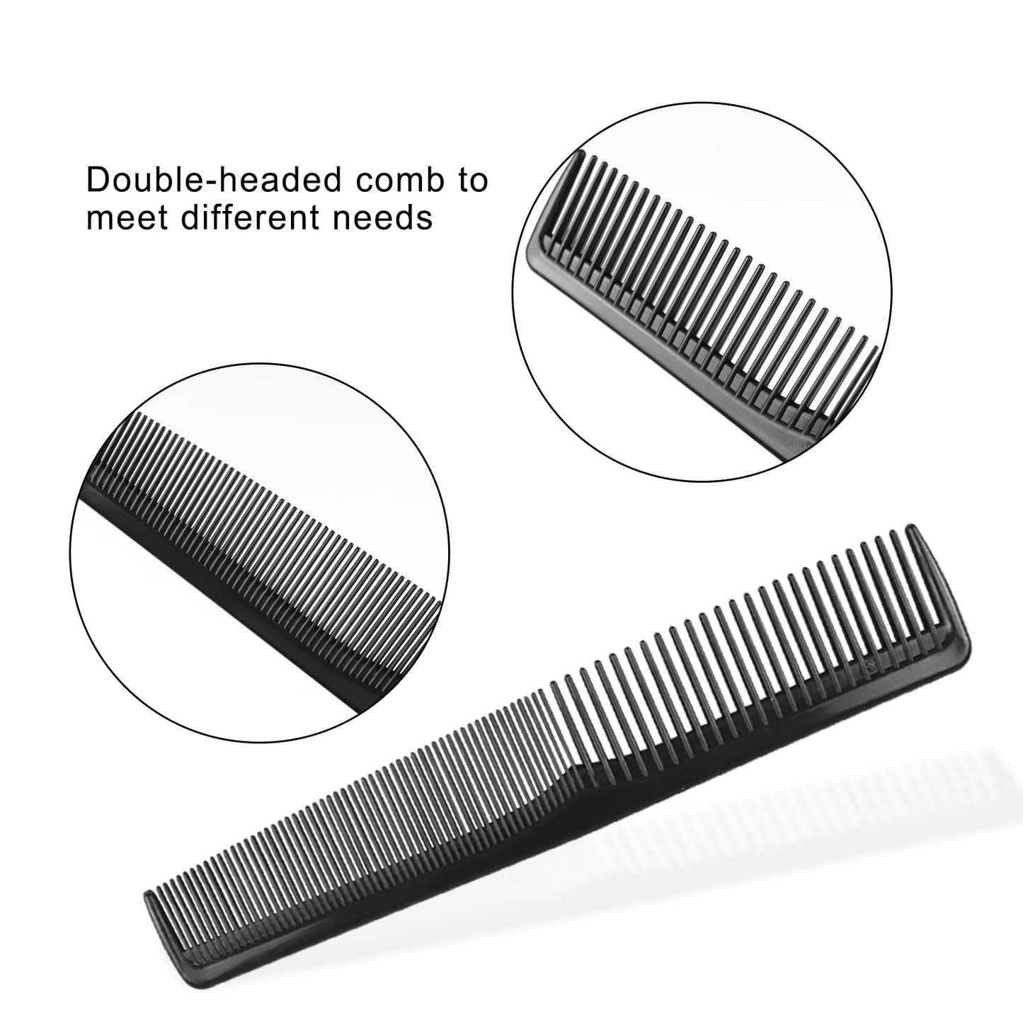 Hipruict Disposable Combs Individually Wrapped, Sturdy Combs in Bulk, 100 Pack Combs Bulk, Double Tooth Hair Pocket Comb, Bulk Combs for Homeless, Charity, Care Pack Black