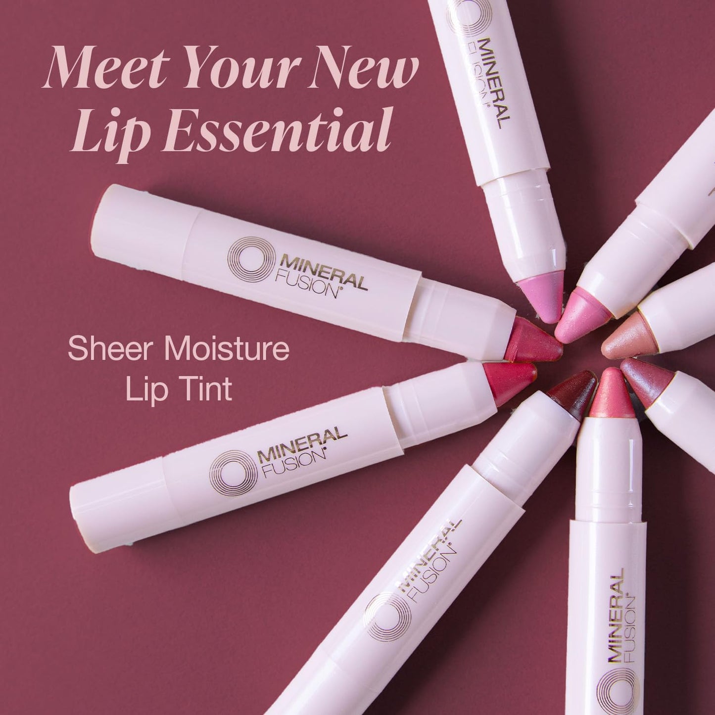 Mineral Fusion Sheer Moisture Lip Tint, Glisten, 0.1 Ounce (Packaging May Vary) (Pack of 2)