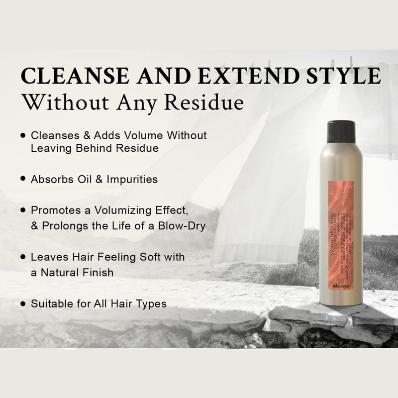 Davines This Is An Invisible Dry Shampoo, No Hold Refreshes & Cleans - Absorbs Oil & Extends Blowouts - No White Residue or Build-Up, 8.45 Fl Oz