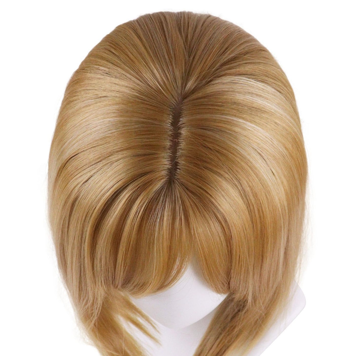 Strawberry Blonde Wig With Bangs Straight Bob Wigs For Women Highlights