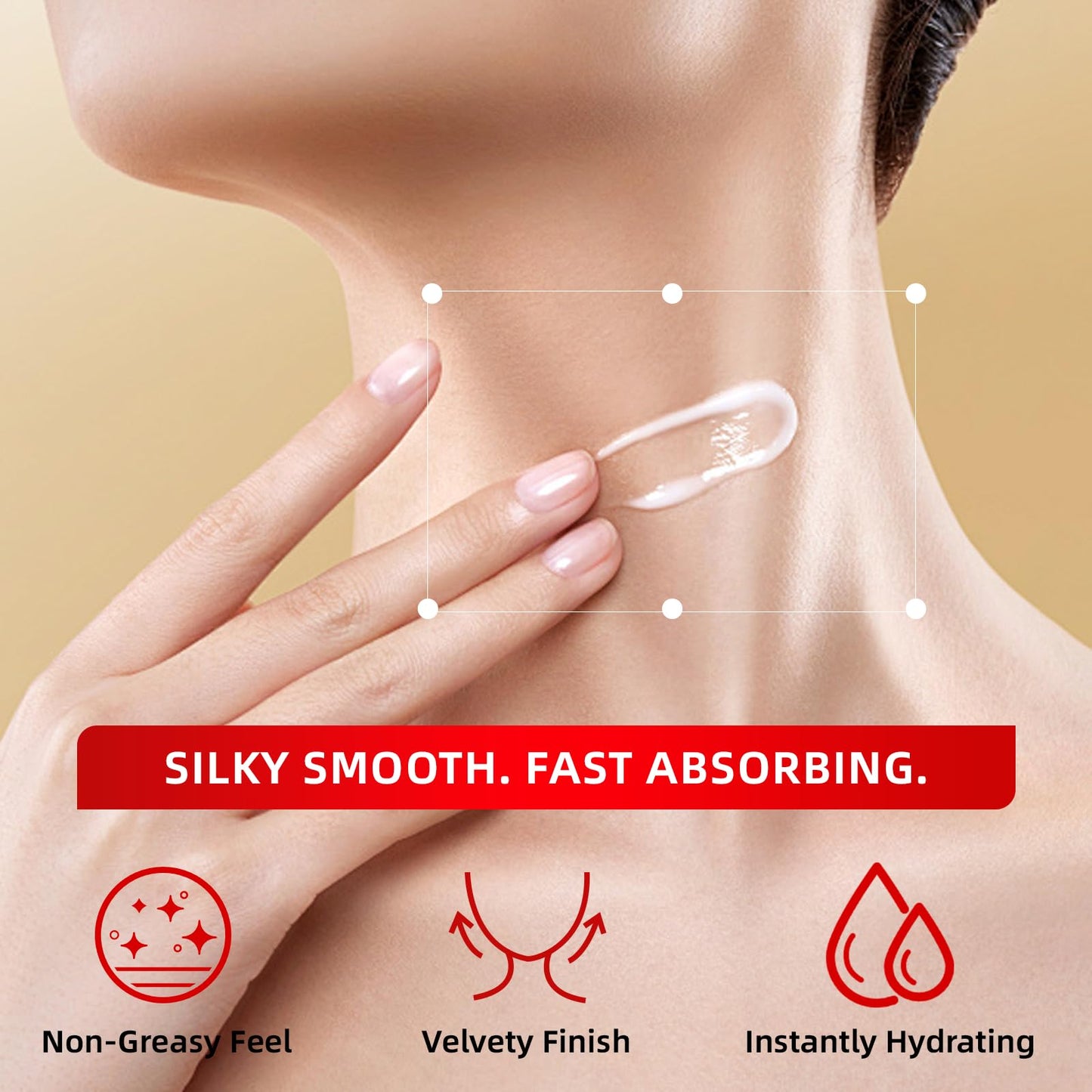 Redcool Retinol Neck Firming Cream – Neck Cream for Firming and Tightening, Skin Tightening Cream for Face, Tighten and Lift Neck Cream with Collagen & Hyaluronic Acid, Anti-Aging Moisturizer 1.76 oz