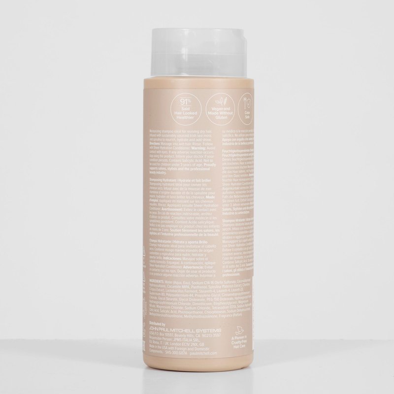 Paul Mitchell Sheer Hydration Shampoo, Moistures + Adds Shine, For Dry Hair, 33.8 fl. oz