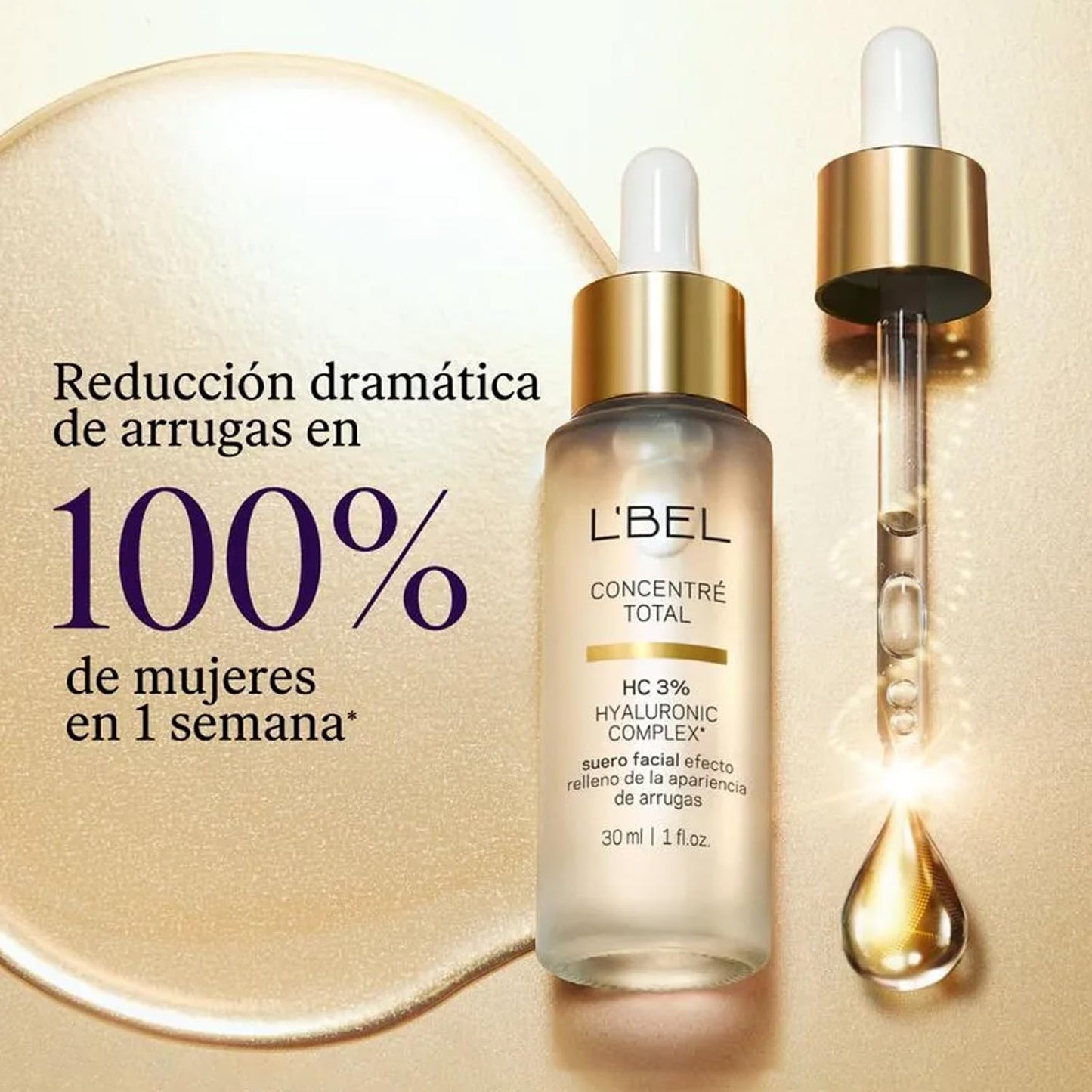 L'BEL - Concentré Total Hyaluronic Complex Anti-Wrinkle Facial Serum 30ml