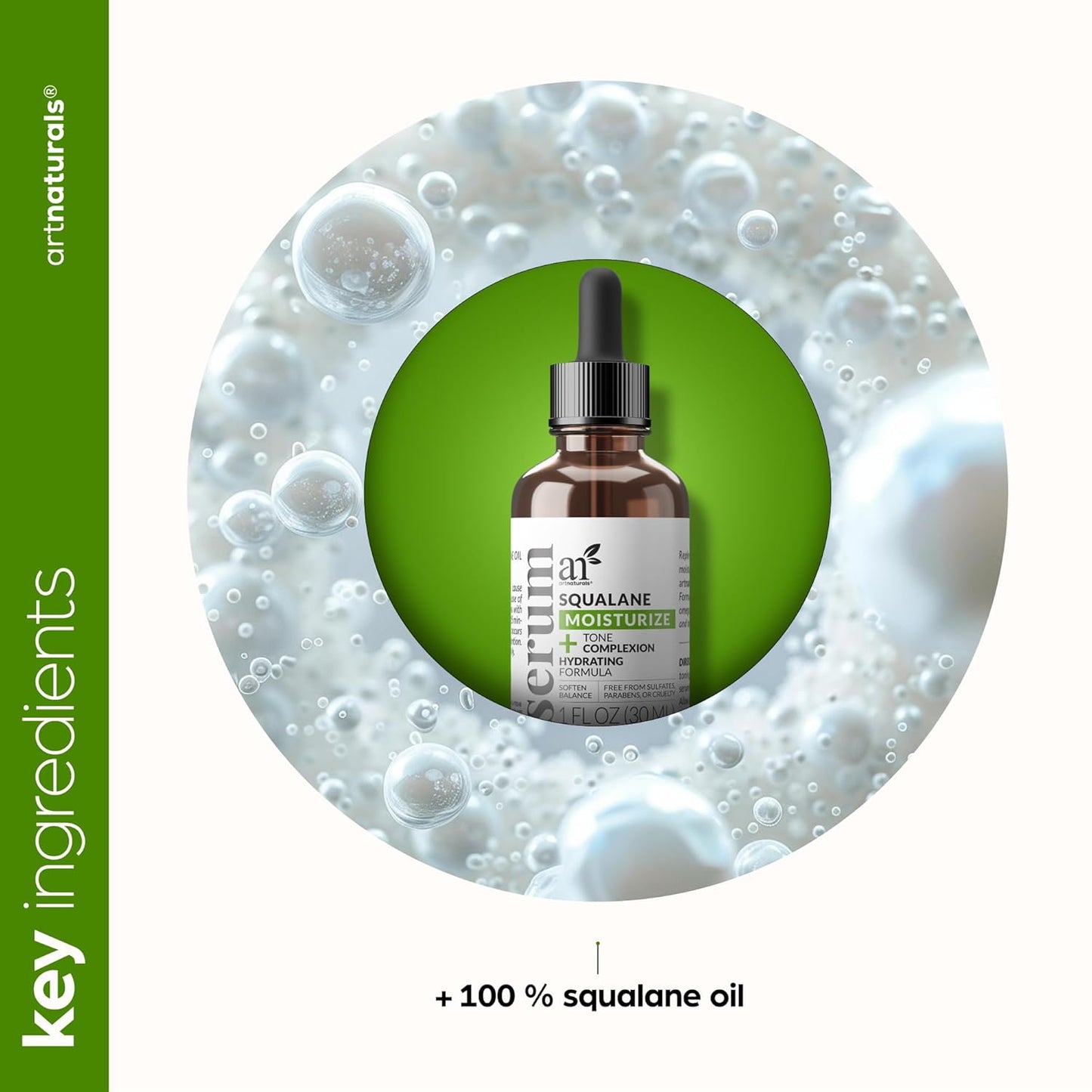 Artnaturals Squalane Oil - Pure Cold Pressed Facial Oil for Skin | 1 oz Fragrance-Free Moisturizer